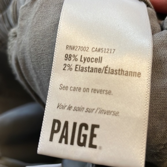 Paige Jeans Womens Size 30 Elastic Waist Drawstring Cuffed Hem Grey - Picture 6 of 8
